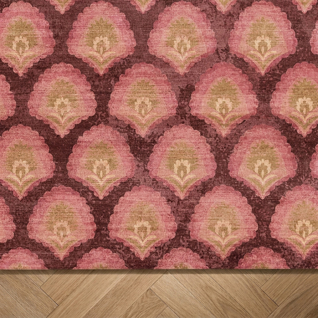 Tapis vintage - Sage Pattern Rouge
