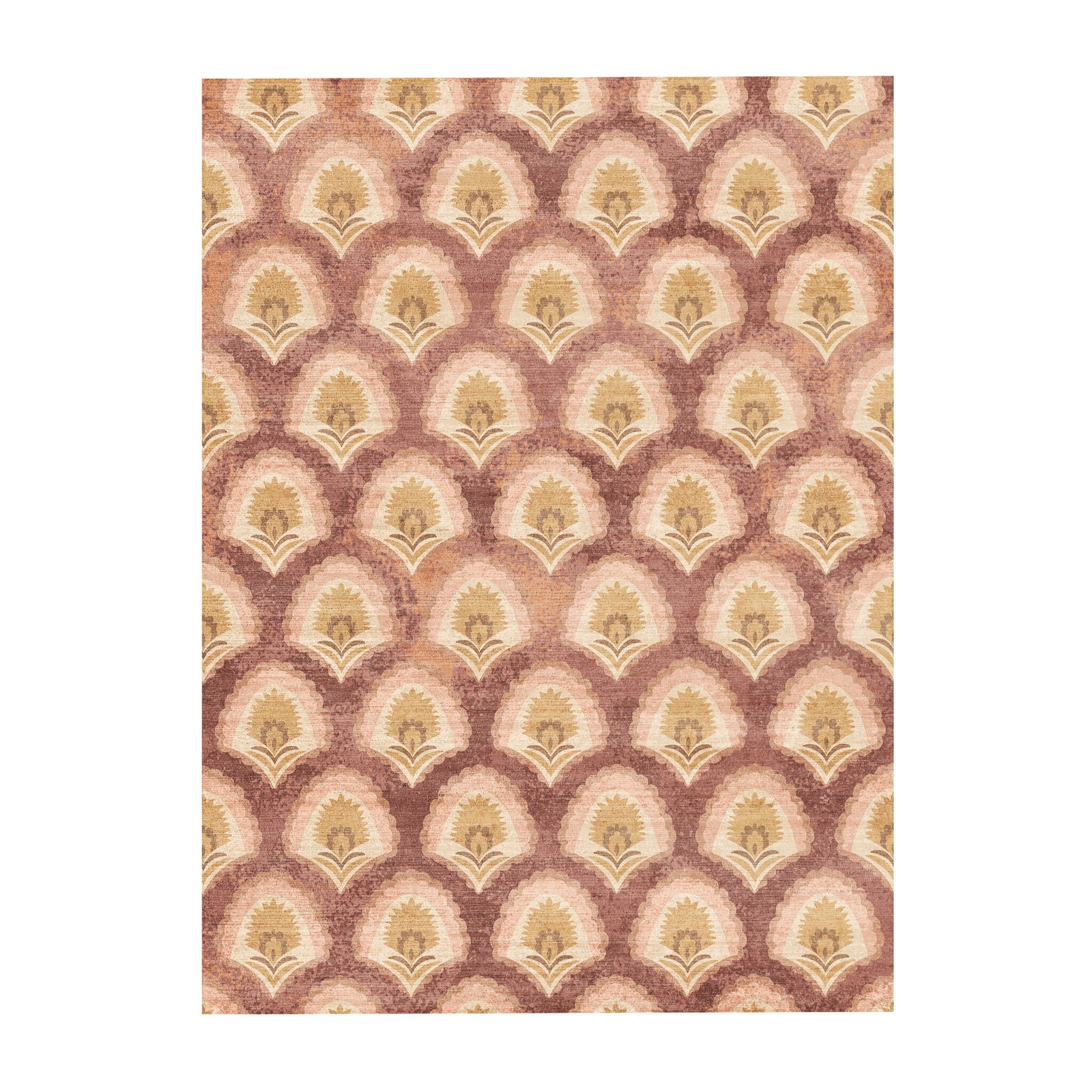 Tapis vintage - Sage Pattern Terracotta