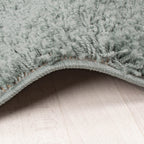 Tapis de Couloir à poils longs - Solid Bleu/Vert