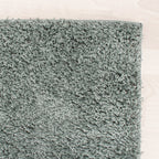 Tapis de Couloir à poils longs - Solid Bleu/Vert