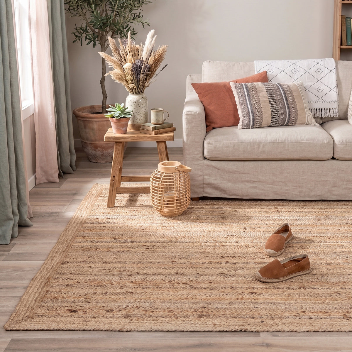 Tapis en jute - Fair Carré Naturel