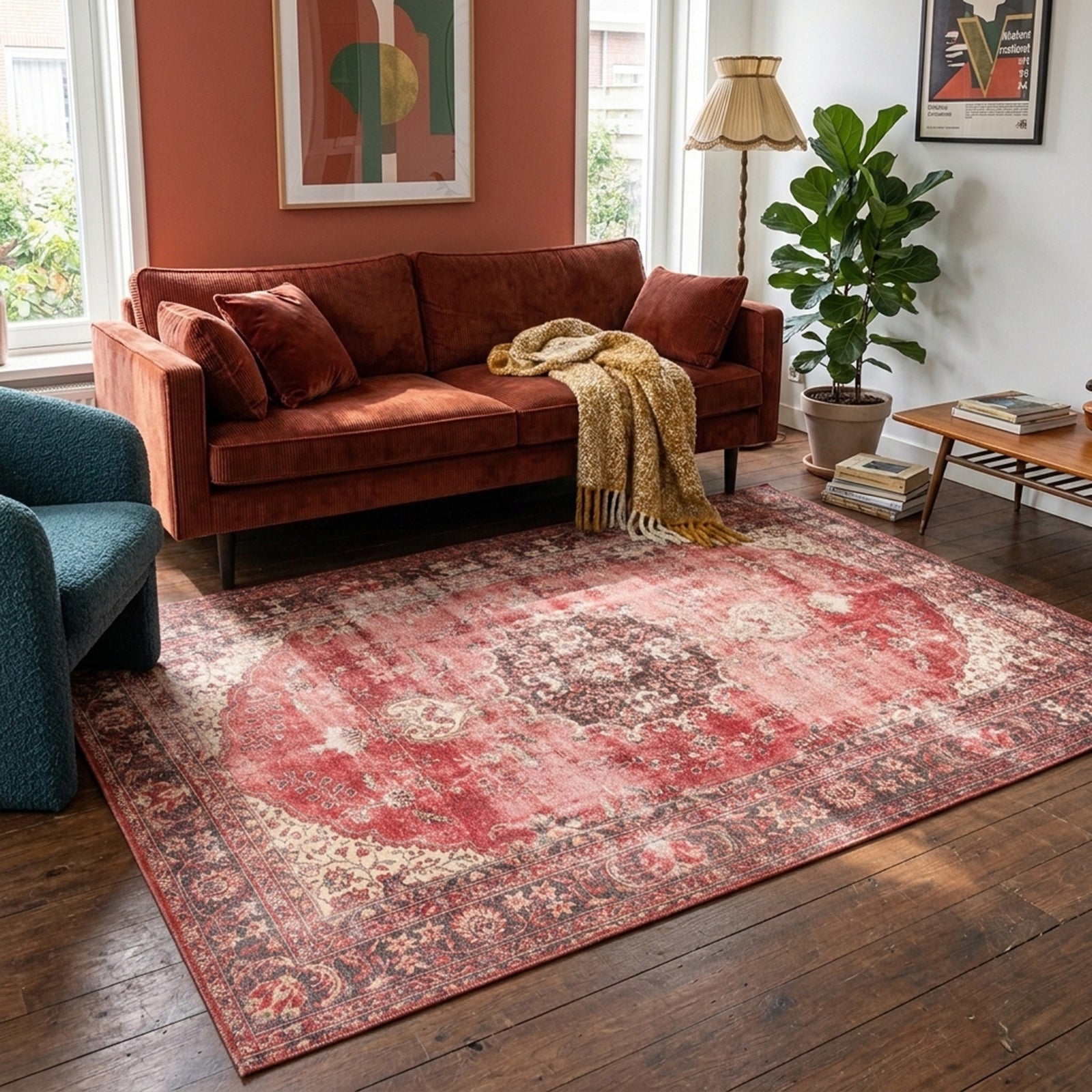 Vintage Rug - Estate Medallion Rustic