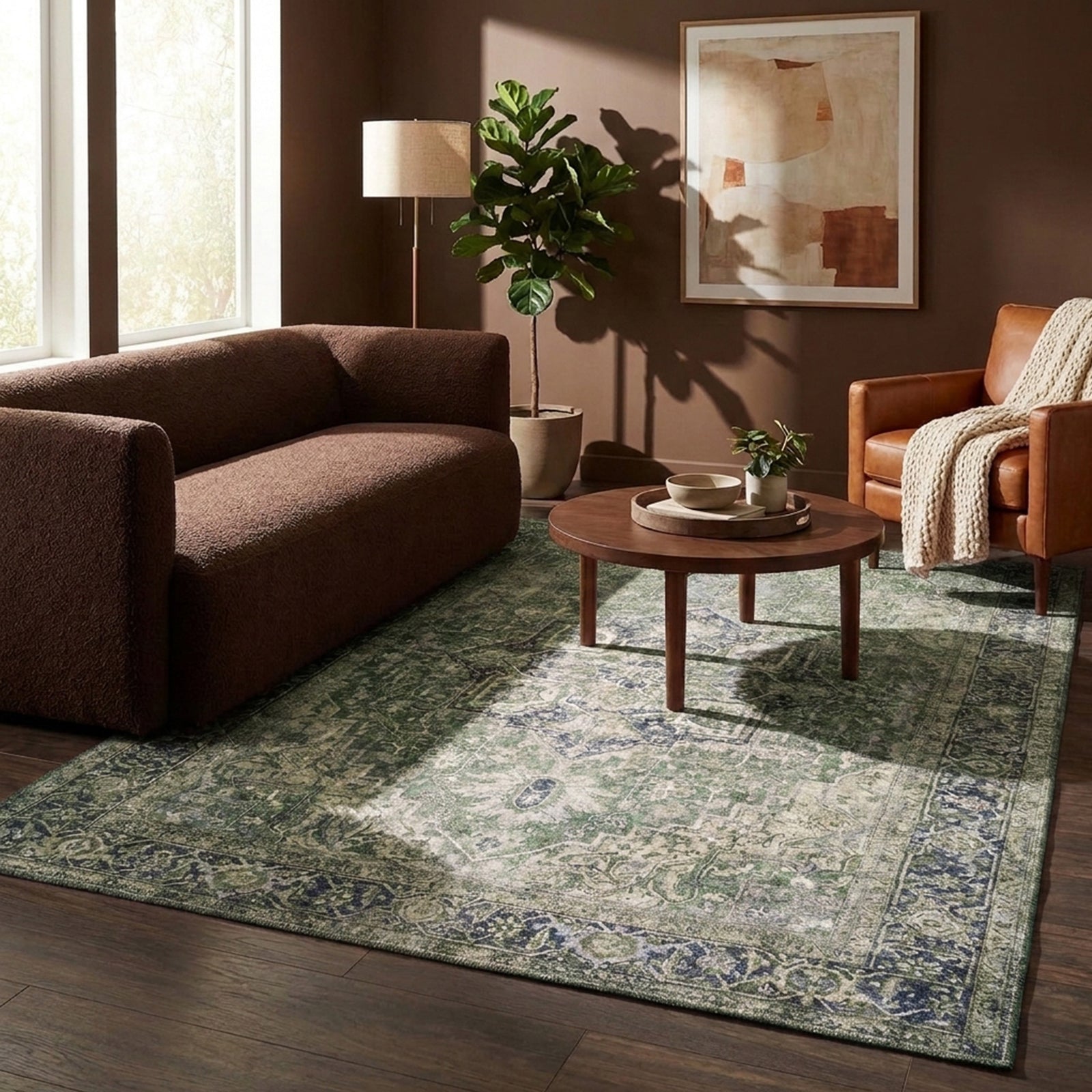 Tapis vintage - Lugan Vert