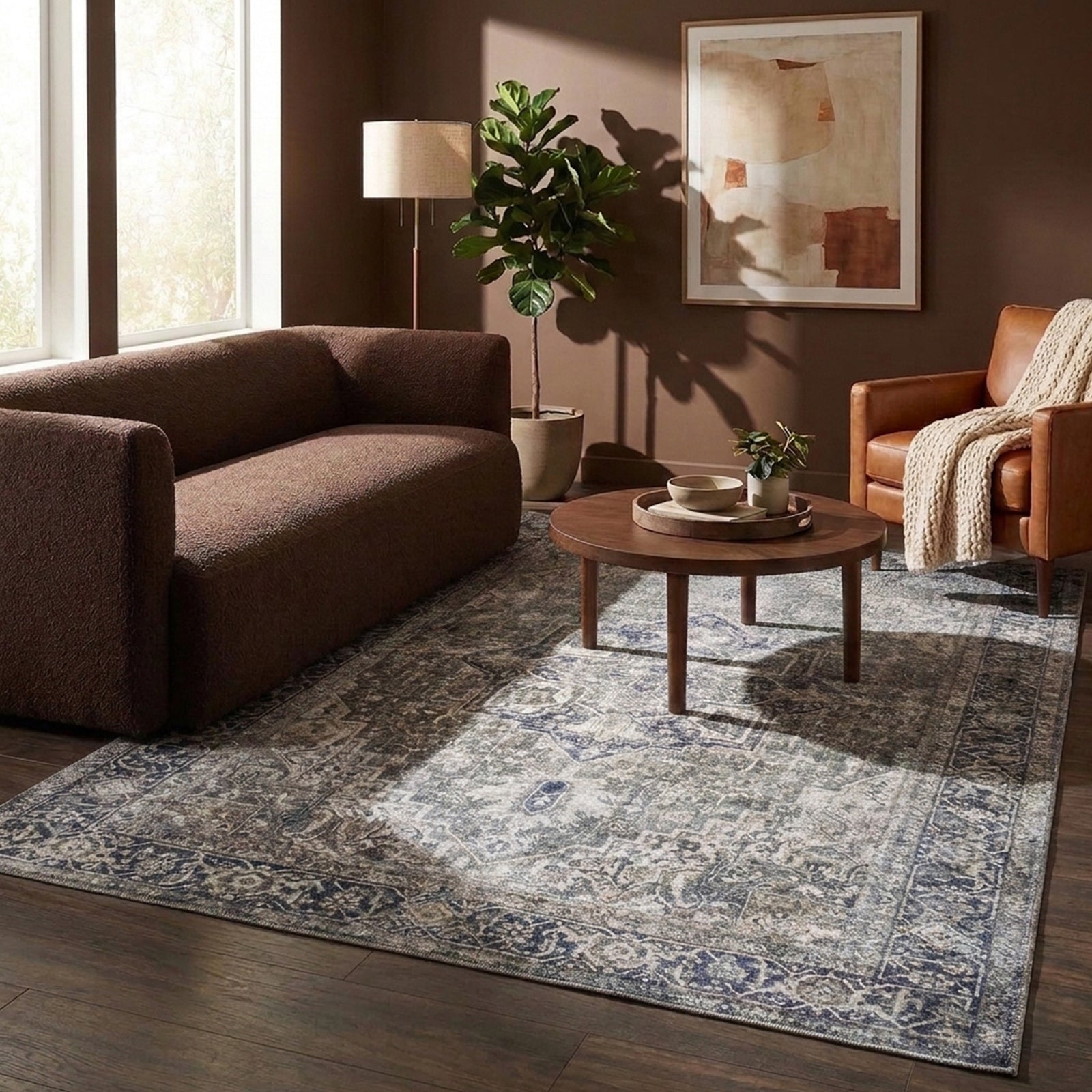 Vintage Rug - Lugan Green/Grey