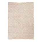 Wool Woven Rug - Knit Beige