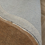 Wool rug - Isara Border Brown