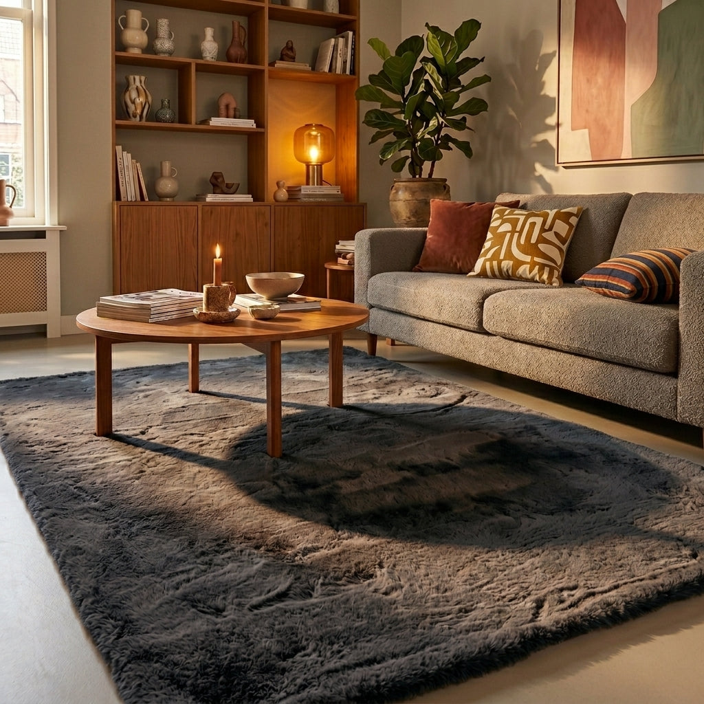 Tapis doux à poils longs - Comfy Supreme Anthracite