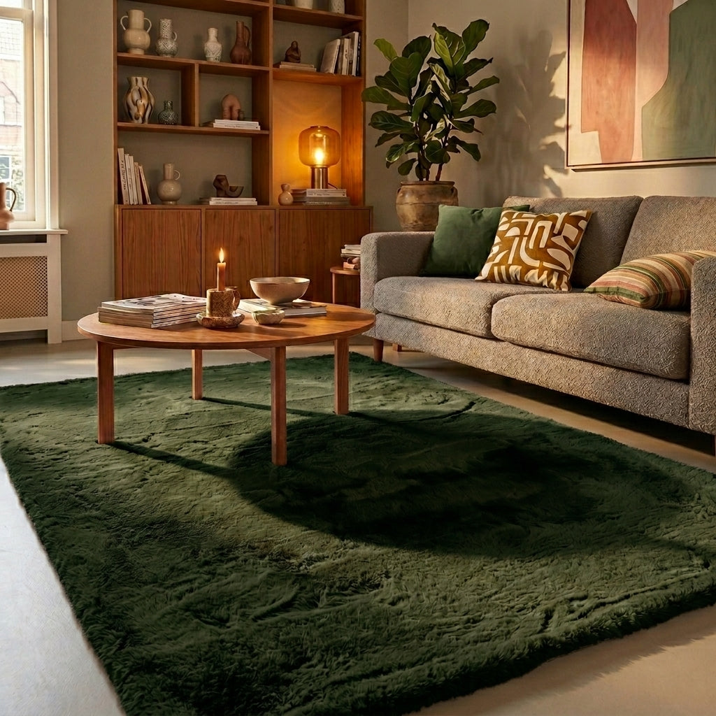Soft High Pile Rug - Comfy Supreme Green