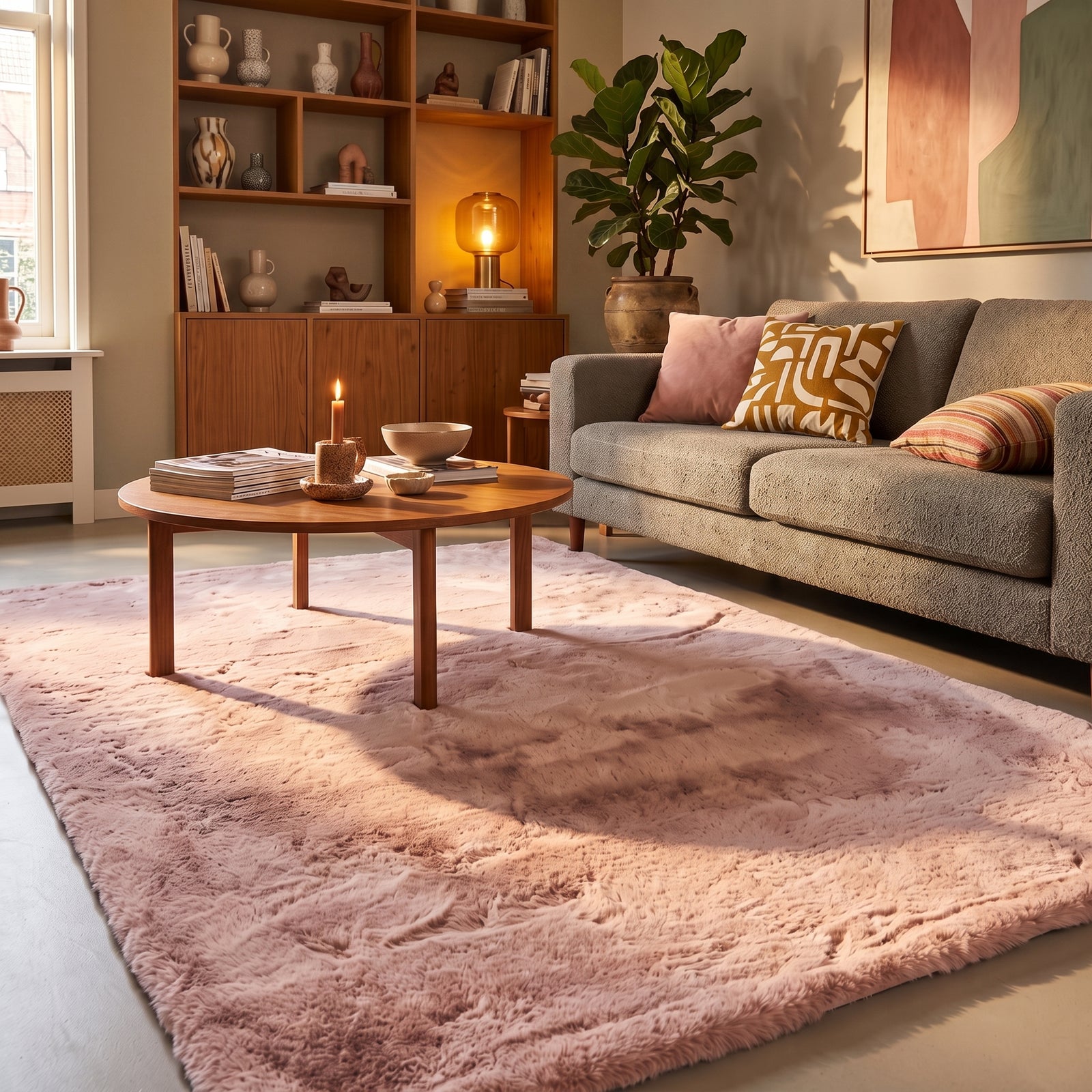 Soft High Pile Rug - Comfy Supreme Pink