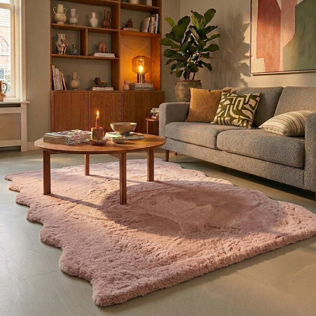 Soft High Pile Rug - Comfy Supreme Wavy Pink