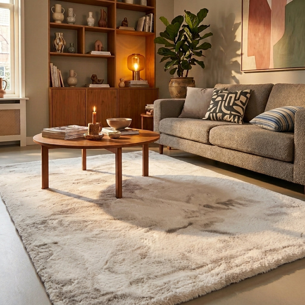 Tapis doux à poils longs - Comfy Supreme Blanc