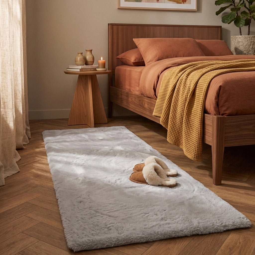 Tapis de couloir doux à poils longs - Comfy Supreme Gris